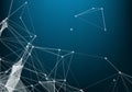Geometric graphic background molecule and communication. Big data complex with compounds. Lines plexus, minimal array. Digital Royalty Free Stock Photo
