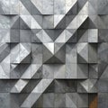 Geometric Stone Tile Pattern Gray Abstract. Royalty Free Stock Photo