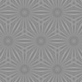 Geometric grey texture with kaleidoscopic abstract elements