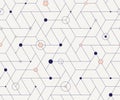 Geometric cubic grid seamless pattern Royalty Free Stock Photo