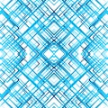 Geometric grid, mesh seamlessly repeatable pattern. Monochrome r Royalty Free Stock Photo