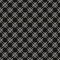 Geometric grid seamless pattern. Vector black and white abstract background Royalty Free Stock Photo