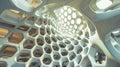 Geometric Harmony: Captivating Honeycomb Structure