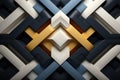 Geometric Harmony Symmetrical geometric shapes - abstract background composition