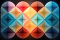 Geometric Harmony Symmetrical geometric shapes - abstract background composition