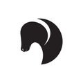 Geometric head goat logo design vector graphic symbol icon illustration creative idea Royalty Free Stock Photo