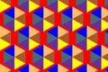 Geometric hexagon color patterns texture design background. illustration Royalty Free Stock Photo