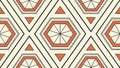 Geometric hexagon pattern, abstract background design vector design Generative AI Royalty Free Stock Photo