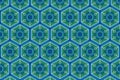 Geometric Hexagon Tech Pattern Royalty Free Stock Photo
