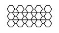 Geometric Hexagonal Lattice Pattern Abstract Structure, vector design Generative AI Royalty Free Stock Photo