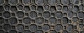 Geometric hexagonal mesh texture with rough surface pattern for design
