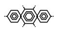 Geometric Hexagonal Pattern Border. Modern Design Element. vector design Generative AI Royalty Free Stock Photo
