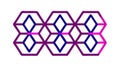 Geometric Hexagonal Pattern for Modern Design, vector design Generative AI Royalty Free Stock Photo