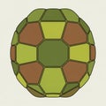 Tones, depicting a vibrant and abstract representation of a turtle Royalty Free Stock Photo