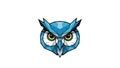 Illustration of an owl s head featuring sharp angular shapes in Royalty Free Stock Photo