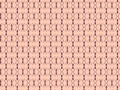 geometric illustration seamless pattern for tile and wall decor. Brown lines on pink background. Royalty Free Stock Photo