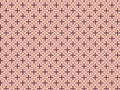 geometric illustration seamless pattern for tile and wall decor. Brown lines on pink background. Royalty Free Stock Photo