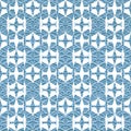 Geometric seamless repeat pattern. Vector illustration. Royalty Free Stock Photo