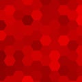 Geometric image. Abstract  background. Colored background. Red Hexagons. eps 10 Royalty Free Stock Photo