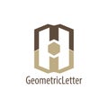 Geometric initial letter MW logo concept design. Symbol graphic template element