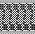 Geometric interlaced black rhombus seamless pattern