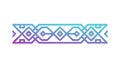 Geometric Interlocking Border Vector Art, vector design Generative AI Royalty Free Stock Photo
