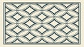 Geometric Interlocking Square Tile Repeating Pattern, vector design Generative AI Royalty Free Stock Photo