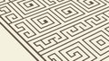 Geometric Labyrinth Maze Vector Pattern, vector design Generative AI Royalty Free Stock Photo