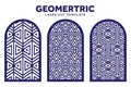 Geometric laser cut pattern template