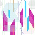 Abstract linear diagonal pattern with repeated horizontal lines