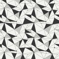 Geometric line hipster seamless pattern with