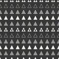 Geometric line monochrome abstract hipster seamless pattern with triangle. Wrapping paper. Scrapbook paper. Tiling