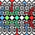 Geometric line multi pattern design,  background,colorful  textile digital design, line abstract light ground Royalty Free Stock Photo