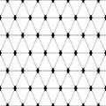 Geometric line seamless pattern. Repeating black rhomb isolated on white background. Repeated rhombus for design prints Royalty Free Stock Photo