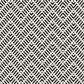Geometric line seamless pattern. Vector chevron texture. Black and white stripes, zigzag lines Royalty Free Stock Photo