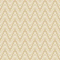 Geometric line seamless pattern. Vector chevron texture. Golden zigzag stripes Royalty Free Stock Photo