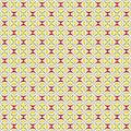 Geometric linear seamless pattern with abstract yellow, red geometric triangular and oval shapes Royalty Free Stock Photo