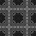Geometric lines seamless pattern. Intricate striped tartan ornament. Line art ornamental plaid background. Stripes, lines,