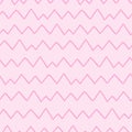 Geometric lines seamless pattern. Modern texture with diagonal stripes, broken lines, chevron, zigzag, wicker shapes. Pink and Royalty Free Stock Photo