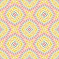 Geometric lines seamless pattern. Simple vector texture with colorful stripes Royalty Free Stock Photo