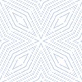 Geometric lines seamless pattern. Vector abstract light blue and white texture Royalty Free Stock Photo