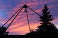 Crystal Pyramid in Vermont Sunset Royalty Free Stock Photo