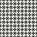 Geometric lmonochrome abstract hipster seamless pattern with cross, plus. Wrapping paper. Scrapbook paper. Tiling Royalty Free Stock Photo