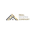 Geometric logo. Business logo vector. Real estates logo Royalty Free Stock Photo