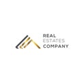 Geometric logo. Business logo vector. Real estates logo Royalty Free Stock Photo
