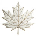 Geometric maple leaf