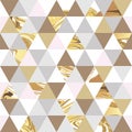 Geometric marble seamless pattern