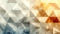 Geometric marble texture background with triangular pattern in shades of white, gray, and orange Royalty Free Stock Photo