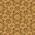 Geometric mayan seamless pattern background - gold colored