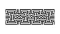Geometric Maze Pattern, Abstract Labyrinth Design Element, vector design Generative AI Royalty Free Stock Photo